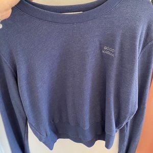 Blue spiritual gangster sweater